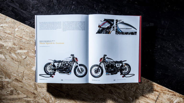 Editorial Design vom Buch Motorcycle Passion - Buchgestaltung von der Designagentur Yummy Stories  
