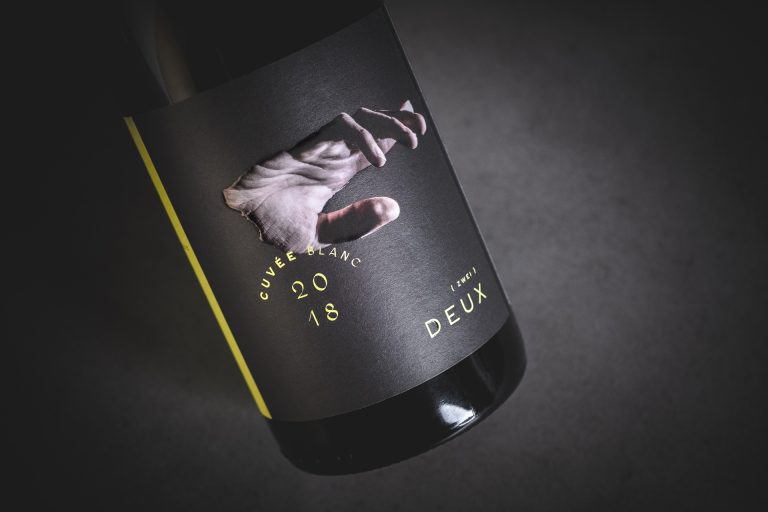 Weinetiketten Design für den Wein Deux Amis von der Designagentur Yummy Stories aus Edesheim in der Pfalz